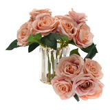 Pack 2 Ramo De Flores Artificiales Rosas Novia Decoración 23