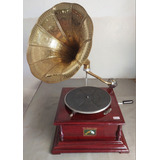 Gramofone  Fabricado Na India Usado A Corda ( Only Wood1435)