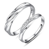 Anillos Ilusion Ajustables Parejas De Plata 925