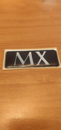Emblema Mitsubishi Mf Ms Mx Relieve Autoadhesivo Extrafuerte Foto 3