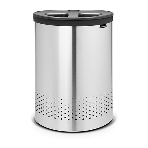 Bote Ropa Con Tapa Plástico Negro 55 L Brabantia