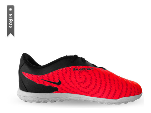 Zapatillas Nike Turf Jr Phantom Gx Club Niños-rojo/negro