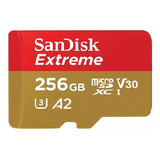 Cartão Memória Micro Sd Sandisk 256gb Microsd Extreme