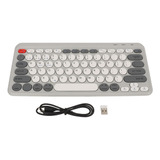 Teclado Inalámbrico Compacto, Teclas Redondas, Mini 2.4 G, M