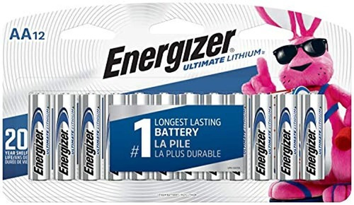 Energizer - Pilas De Litio Aa Batería Doble A 12 Unidades