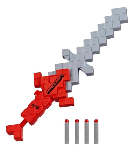 Espada De Juguete Nerf Minecraft Heartstealer Con 4 Dardos