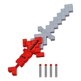 Espada De Juguete Nerf Minecraft Heartstealer Con 4 Dardos