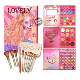 Maquillaje Infantil 85 Tonos + Set 12 Brochas Estuche 