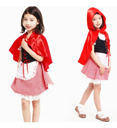 Disfraz Caperucita Roja Talla 6-8 Cuentos Infantiles Niñas