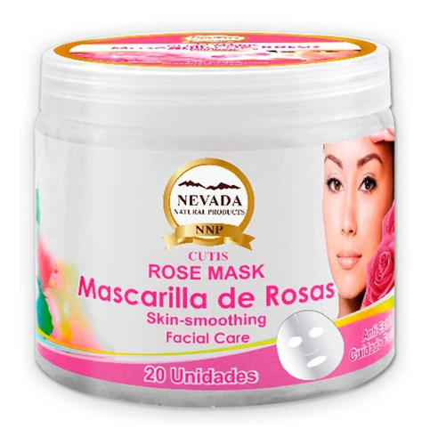 Mascarilla Facial De Rosas Nevada Natural X 20 Unidades