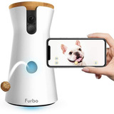 Furbo Dog Câmera Alimentador Inteligente Interativo Alexa Cor Branco