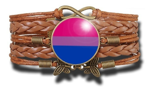 Pulseira Feminina Bandeira Do Orgulho Bissexual Pride Lgbt