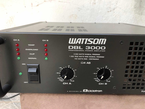 Amplificador Cíclotron Wattsom Dbl 3000 Ótimo Estado