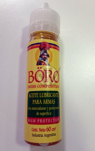 Aceite Lubricante Para Armas Boro 60cm3 Antioxidante Protect
