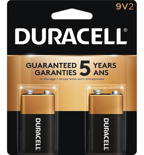 Bateria 9v Alcalina Duracell - Cartela Com 2 Unidades