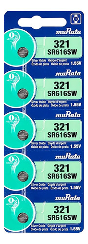 Pila Batería 377 (sr626sw) Oxido De Plata 1.55v X5 Baterias