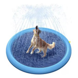 Tapete Piscina Inflável Cachorro Cão Chafariz Aspersor-150cm