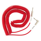 Units_per_packcable Para Instrumento Plug Rceto / Plug Ángulo Recto De 1 Plug 6.35mm Ángulo Recto Macho A 1 Plug 6.35mm Recto Macho Fender Fiesta Red De 9m