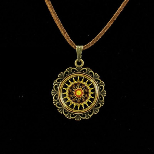 Collar Colgante Mandala Meditacion Chakras Hombre Yoga Mujer