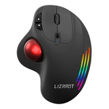 Ratón Inalámbrico De Trackball, Mouse Ergonómico De Comp.