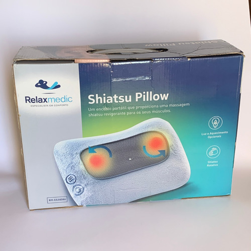 Massageador Almofada Shiatsu Lombar Pescoço Relaxmedic