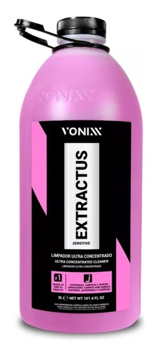 Extractus Sensitive Limpador Ultra Concentrado 3l Vonixx