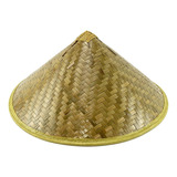 (a) Sombrero De Paja De Bambú Oriental, Ligero Y Transpirabl