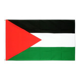 Bandeira Palestina Grande Alta Qualidade Anilhas Costurada 