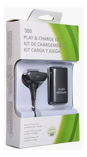 Kit Fonte E Carregador P/ Controle Xbox 360 Cabo Usb