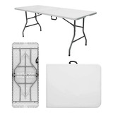 Mesa De Exterior Garden Life Picnic De Polipropileno/hierro Color Blanco