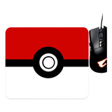 Mouse Pad Pokemon Pokebola Pokeball Personalizado