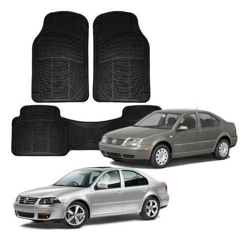 3 Alfombrillas De Hule Para Jetta A4 1999