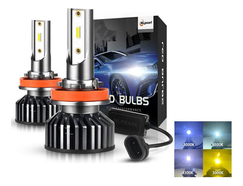 Kit Farol Hiper Led H4 H7 H13 H11 9004 9007 H1 9005 H3