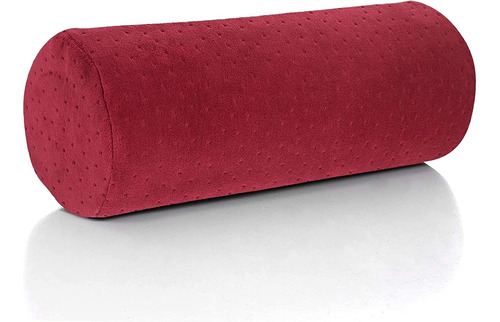 Almohada Cilíndrica Redonda De Bambú Rojo Con Funda Extraíbl