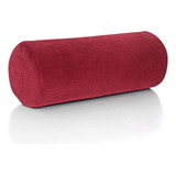 Almohada Cilíndrica Redonda De Bambú Rojo Con Funda Extraíbl