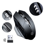 Mouse Inalámbrico Bluetooth Recargable Ergonomía 2.4g 3modos