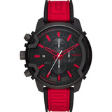 Reloj Diesel Griffed Rojo Cronógrafo Hombre Nuevo Originales