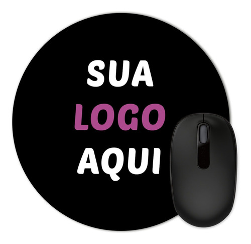 Mousepad Personalizado Redondo Com Sua Logo/arte 20 Unidades