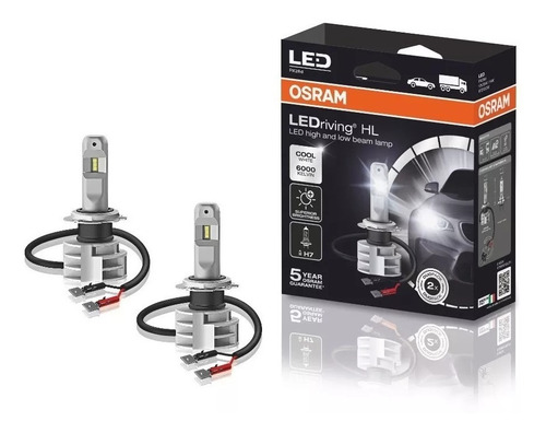 Lampara Led H7 Osram Led Premium 5 Años Gtia (par)