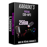 Memoria Usb 256gb Con Karaoke Profesional, Pistas.