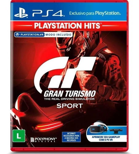 Jogo Gran Turismo Sport Hits Ps4 - Midia Fisica Potuguês Br