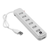 Hub Bright 7 Portas Usb 2.0 Cód.0191 Branco