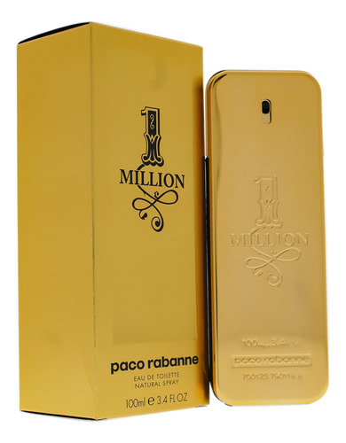 1 Millón Xa Hombre 3.4 Oz Perfume Edt Por Paco Rabanne