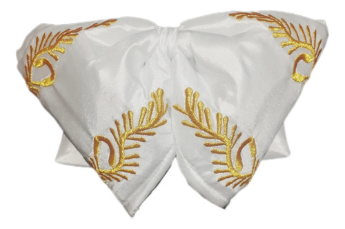 Moño Charro Blanco/dorado O Plata Adulto