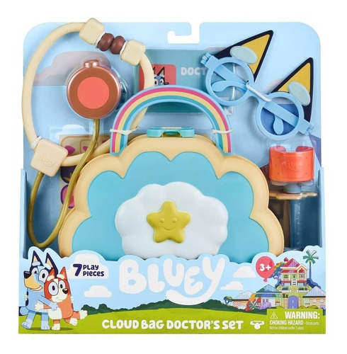 Set Doctor Bluey Kit Medico Con Accesorios