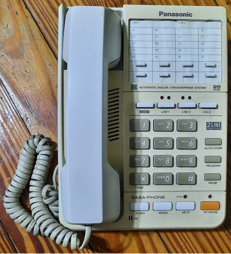 Telefono Panasonic Kx T3120 (para 2 Lineas Con Manos Libres)