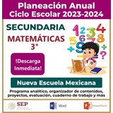 Programa Analítico Matemáticas 3° Secundaria 2024 - 2025