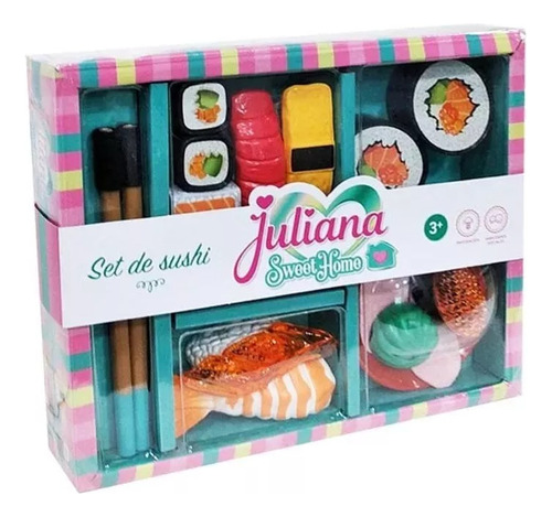 Juliana Sweet Home Set De Sushi 19 Piezas