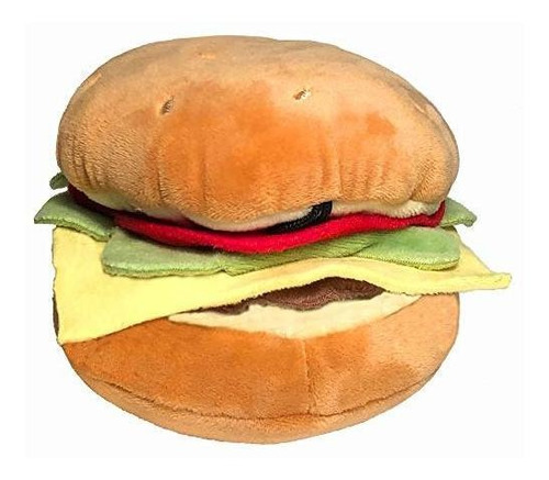 Peluche Para Perro En Forma De Hamburguesa Tamaño L 4.75 In