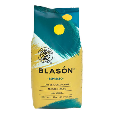 Café Blasón Espresso Gourmet Tostado Y Molido 1 Kg | MercadoLibre
